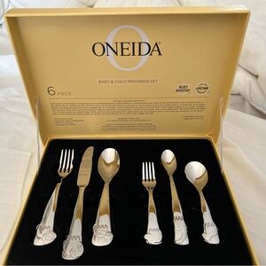 NEW Oneida Stainless Steel Baby & Child Progress Set (flatware)